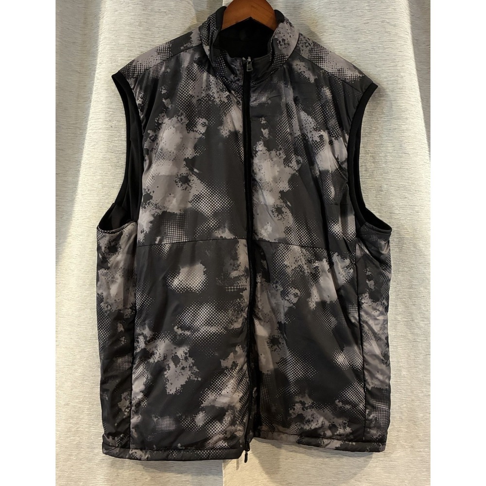 Birdie Bound Reversible Golf Vest Men Lightweight Size 2XL Black & Camo NWT